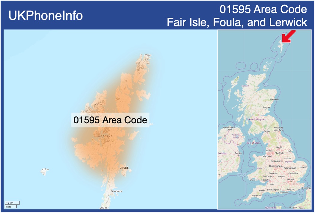 Map of the 01595 area code
